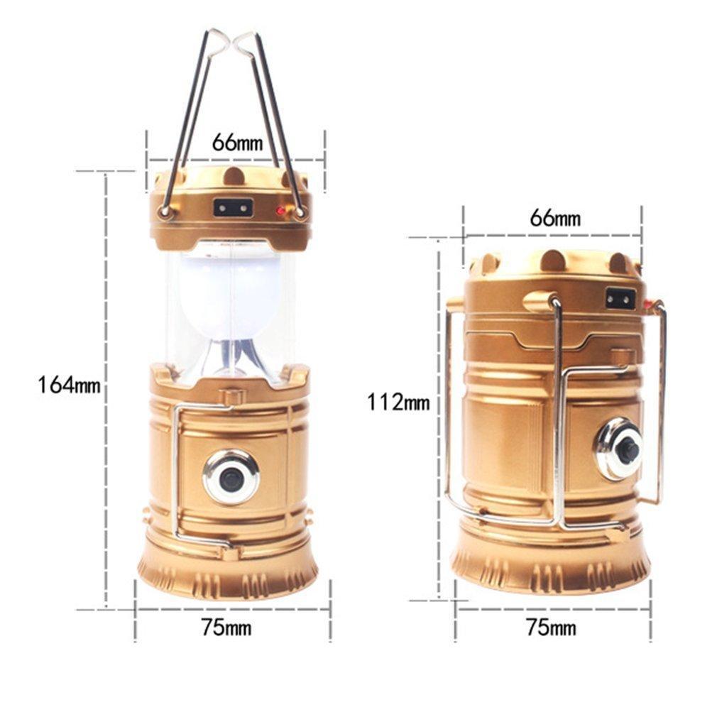 Maliben | Led Portable Camping Lantern Solar Powered Flashlight