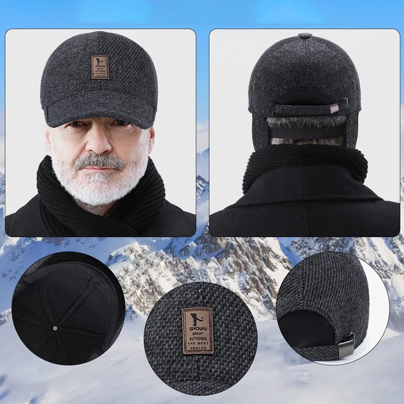 Maliben | Winter Baseball Cap With Ear Protectors