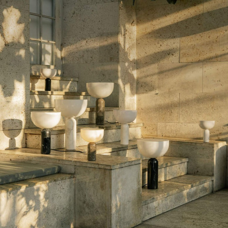 Maliben | Marbleluxe Lamp - Luxurious Marble Table Lamp With Golden Accents