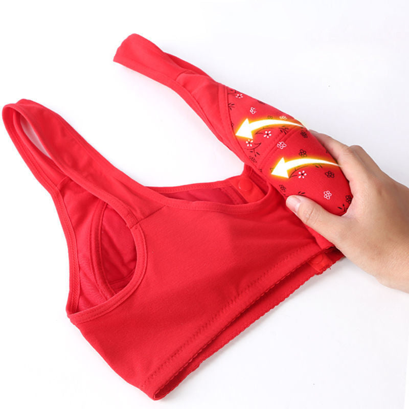 Maliben | Comfortable Bra With Button Placket In Front