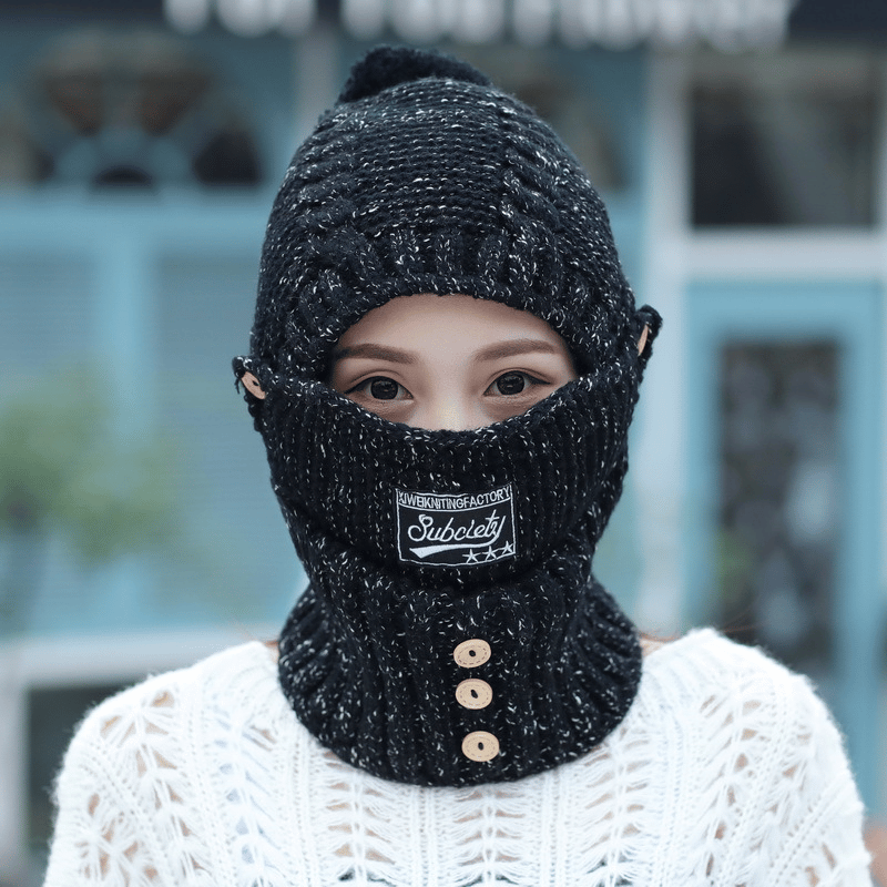 Maliben | Women’S WInter Beanie & Scarf Set | Soft Fuzzy Lining | 2-in-1 Hat, Scarf & Face Cover | Cold Weather Gift