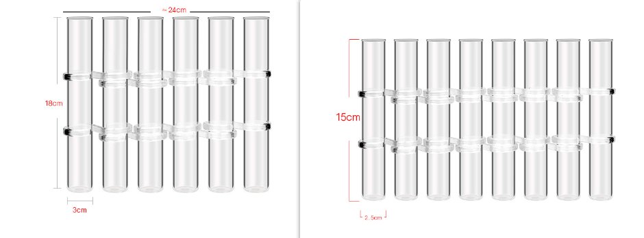 Maliben | Flexible Flower Vases With Hinges | Modern Glass Tube Vase