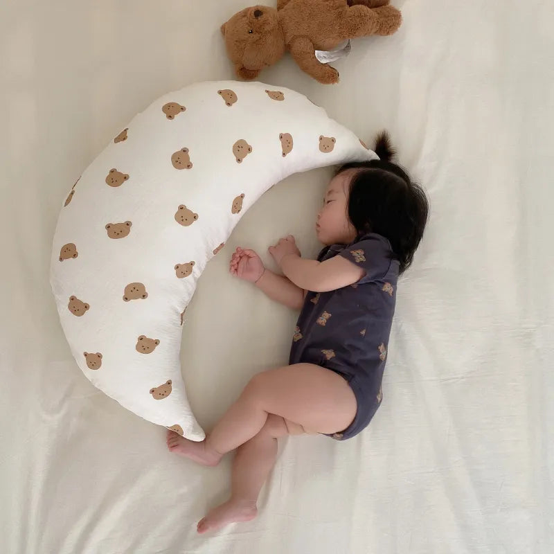 Maliben | Moon-Shaped Pillow For Babies – Soft Cuddle Pillow For Sleeping