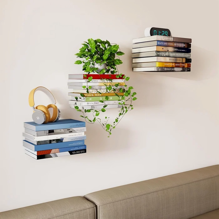 MAliben | SteAlthshelf — Give Your Books a Magical Levitation Charm And Transform Any Wall Into a Stylish Stage!