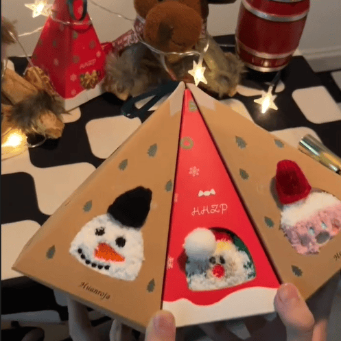 Maliben | Christmas Socks In Gift Box Design | Plush House & Cuddle Socks | Universal Size
