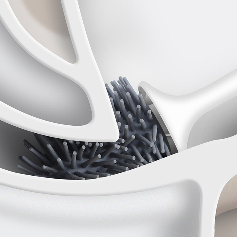 Maliben | Silicone Toilet Brush With Holder | Modern, Efficient Loo Brush For Home Cleaning
