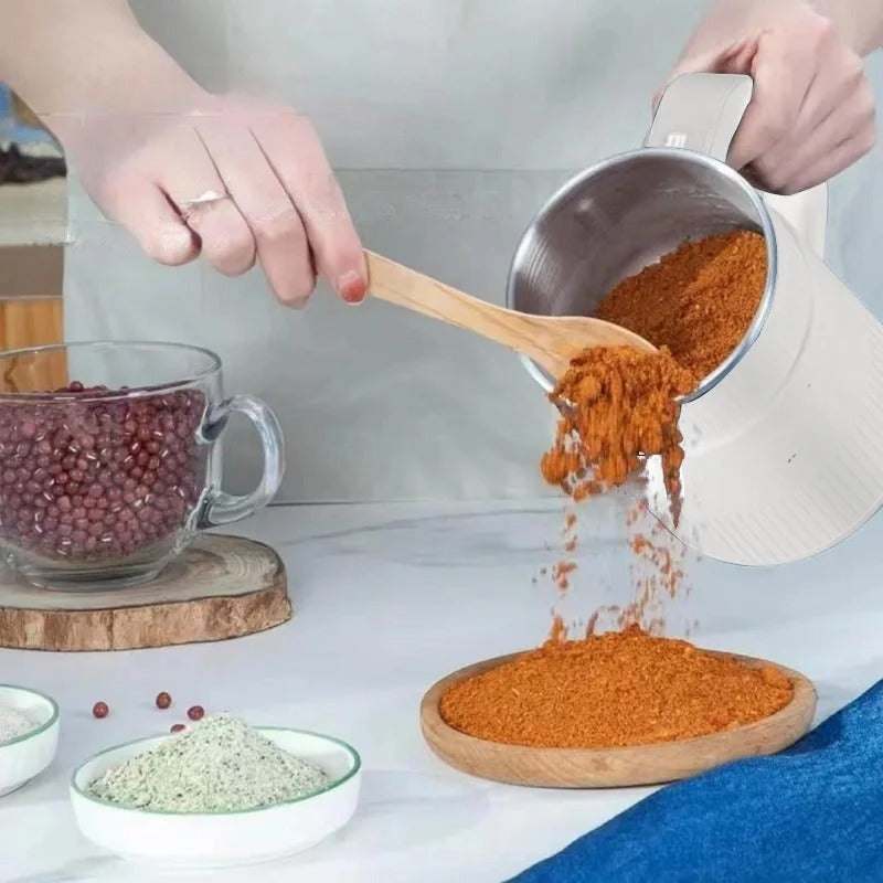 MAliben | Kornelia Electric Grain Mill For Home | Fresh Flour At The Push Of a Button | Compact & Powerful
