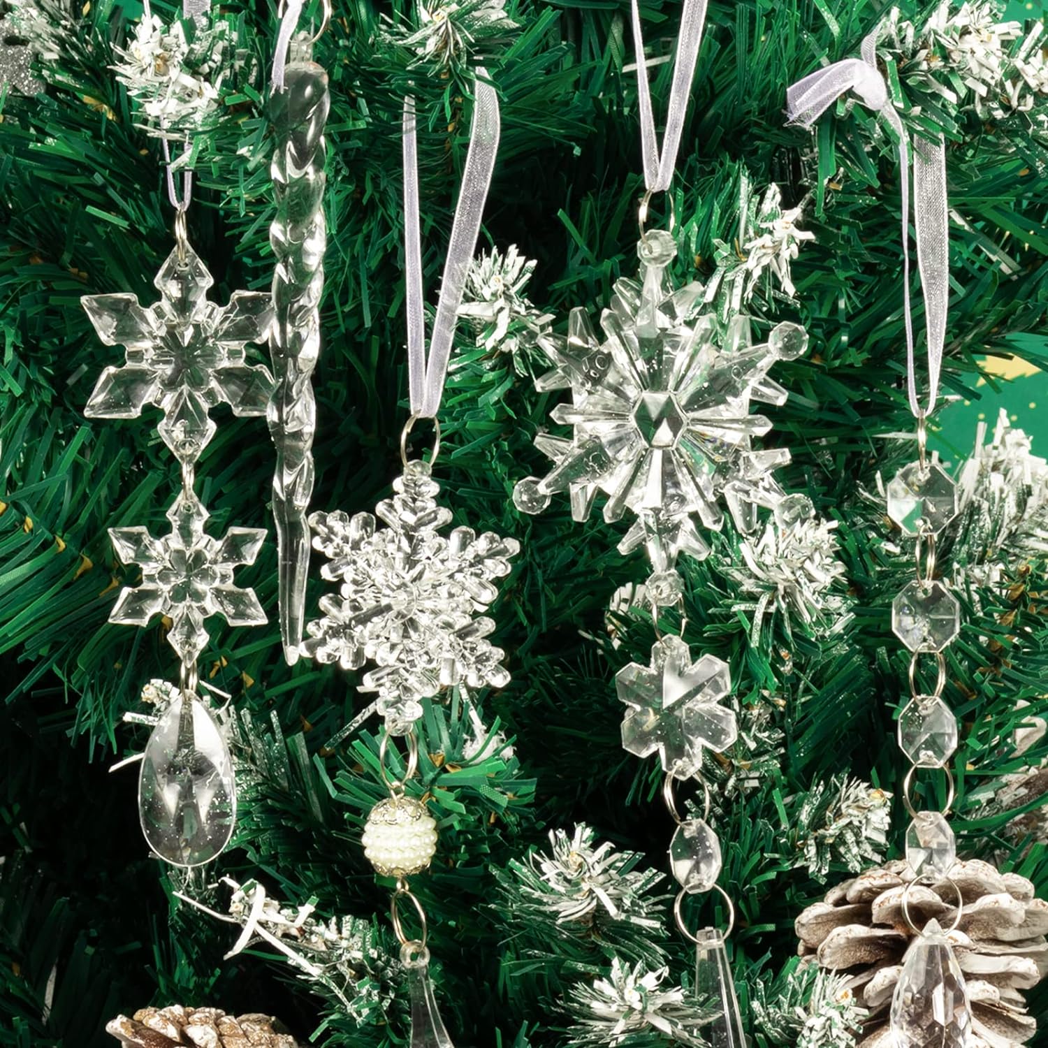 Maliben | Crystal Christmas Ornaments Set - Shinebright