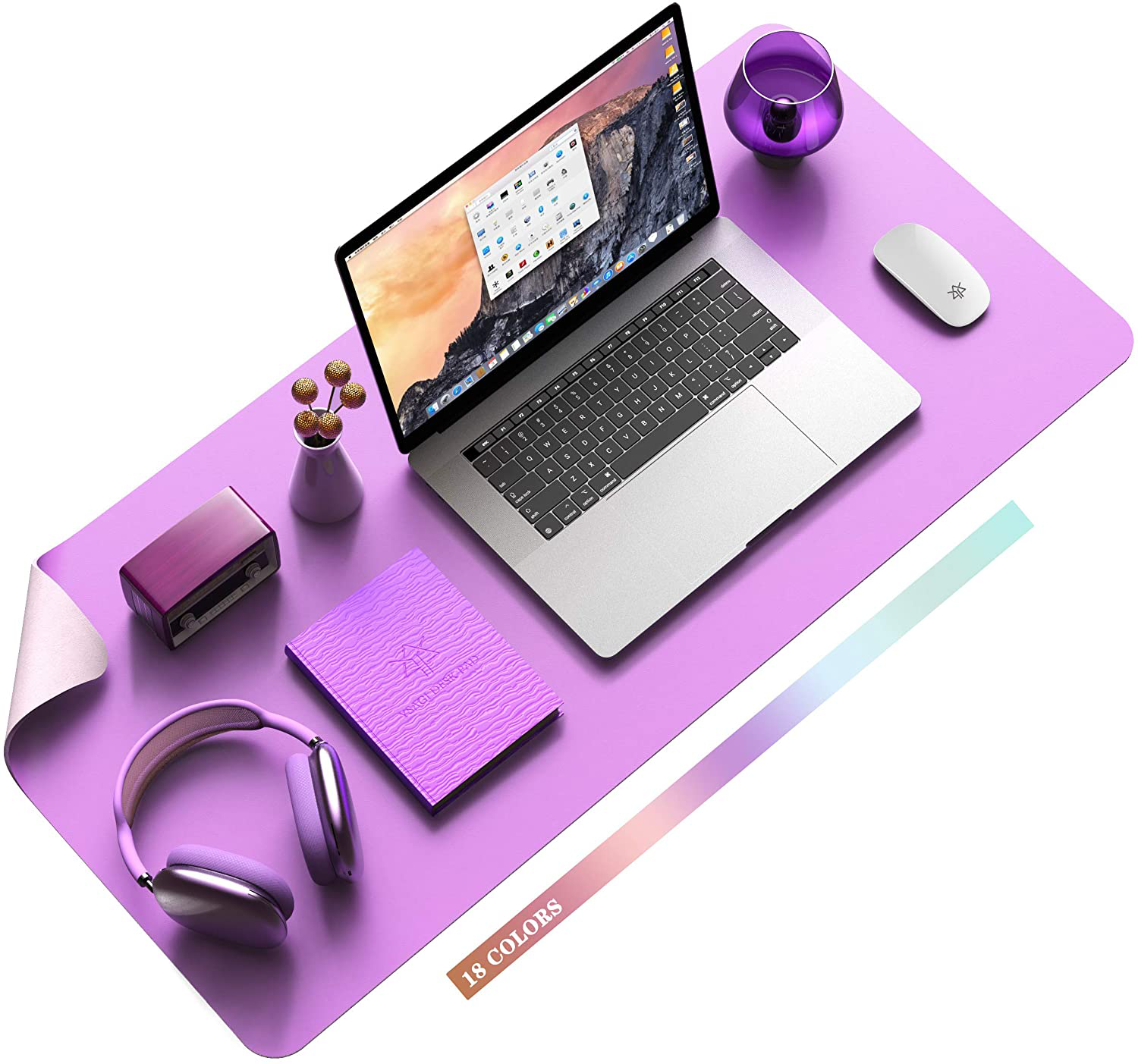 Maliben | Desk Pad Protector Waterproof Non-Slip Leather Office Mouse Mat