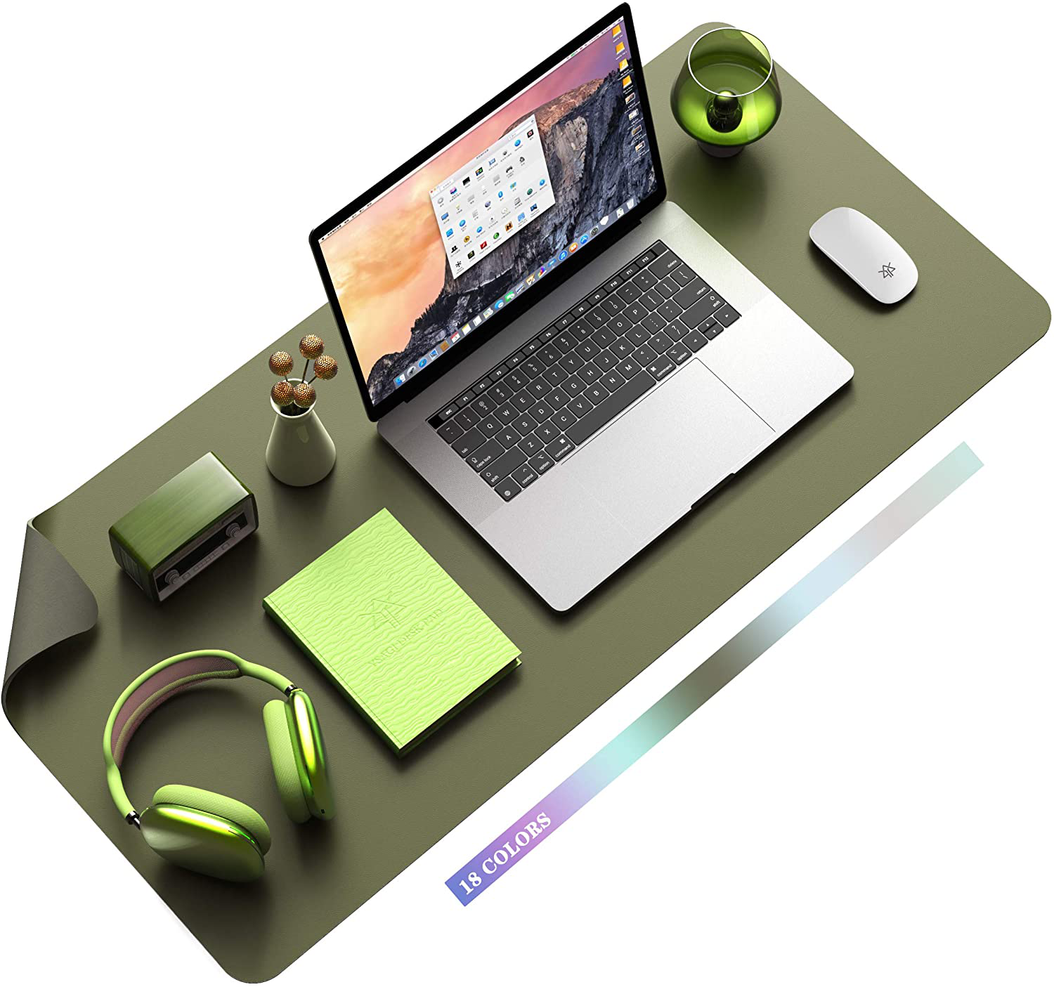 Maliben | Desk Pad Protector Waterproof Non-Slip Leather Office Mouse Mat