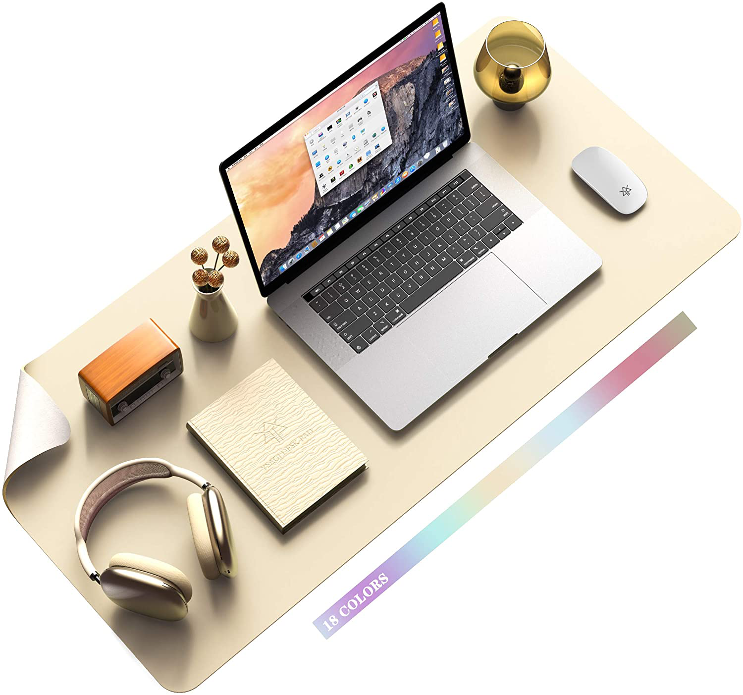 Maliben | Desk Pad Protector Waterproof Non-Slip Leather Office Mouse Mat