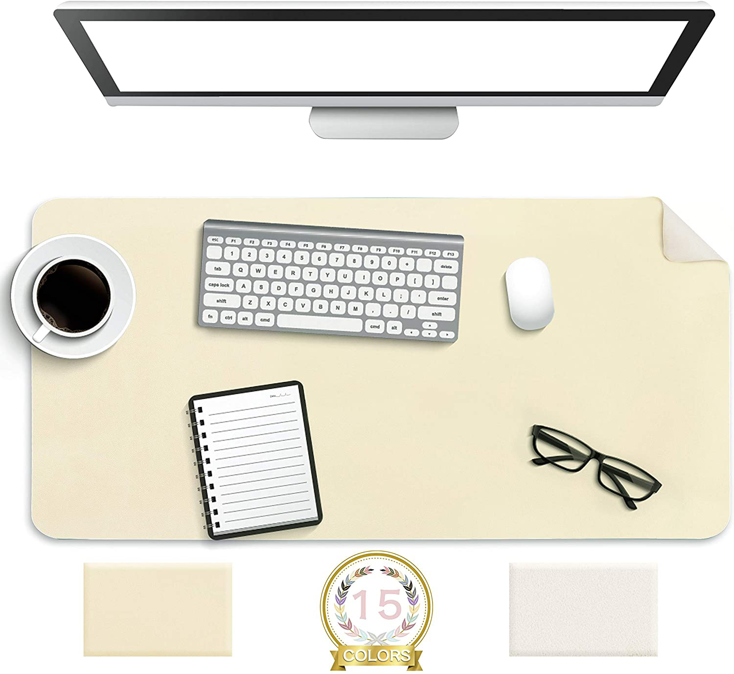 Maliben | Desk Pad Protector Waterproof Non-Slip Leather Office Mouse Mat