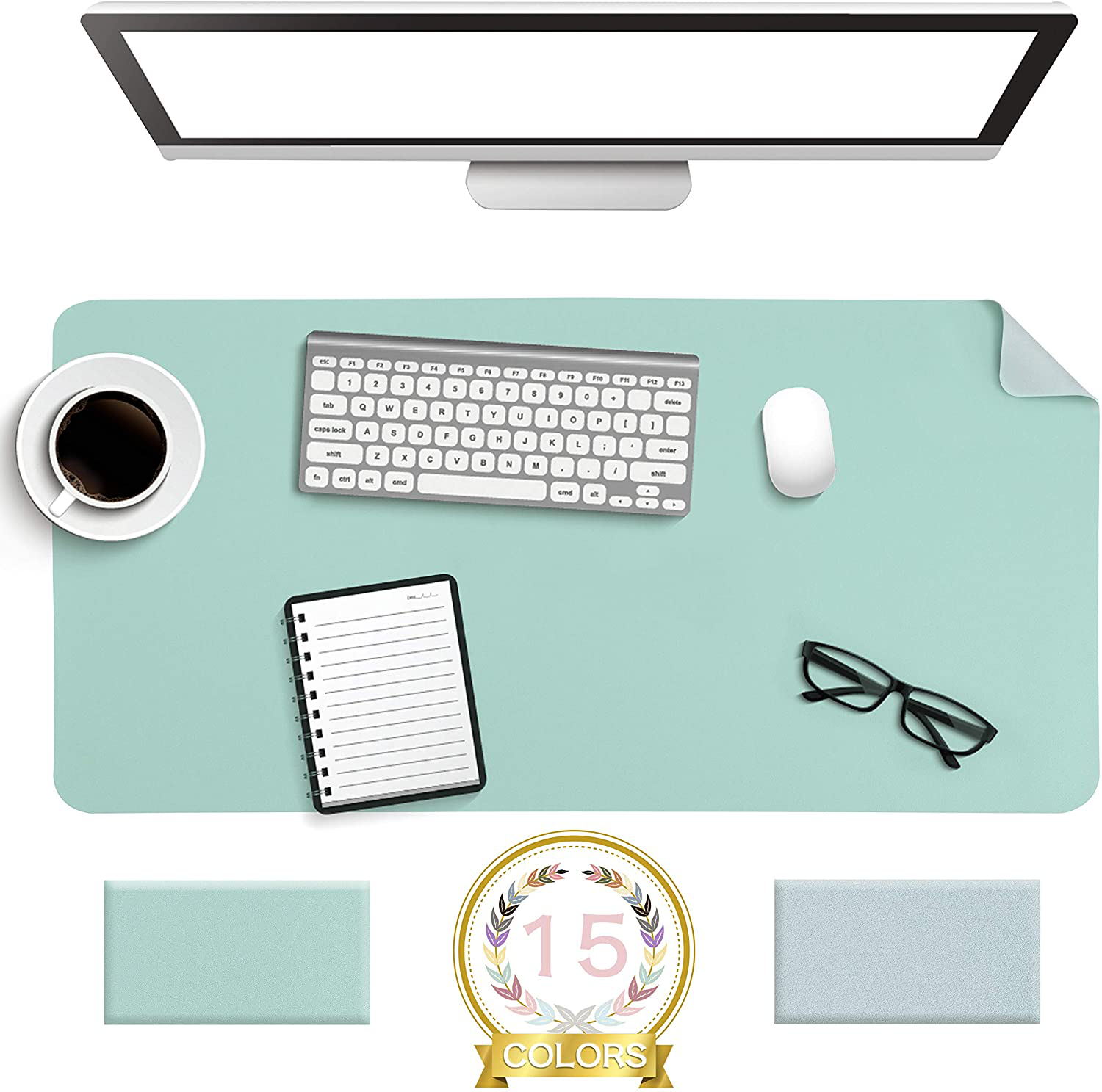 Maliben | Desk Pad Protector Waterproof Non-Slip Leather Office Mouse Mat