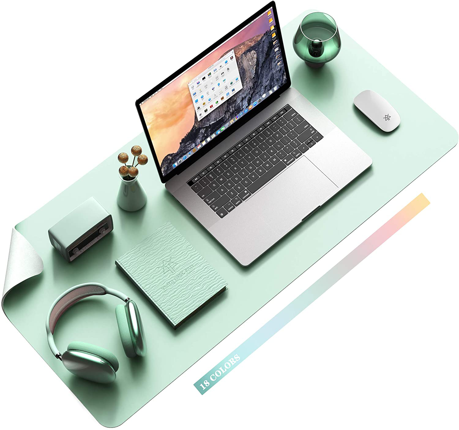 Maliben | Desk Pad Protector Waterproof Non-Slip Leather Office Mouse Mat