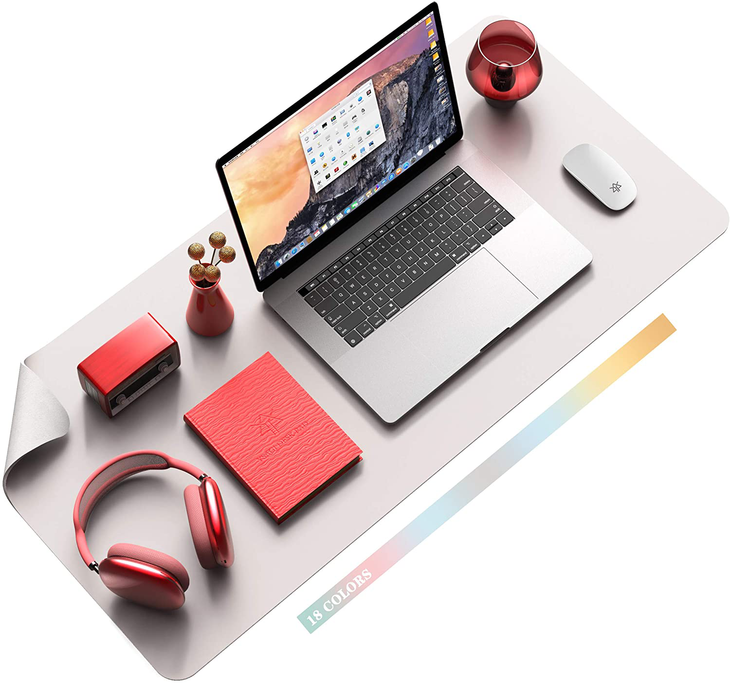 Maliben | Desk Pad Protector Waterproof Non-Slip Leather Office Mouse Mat