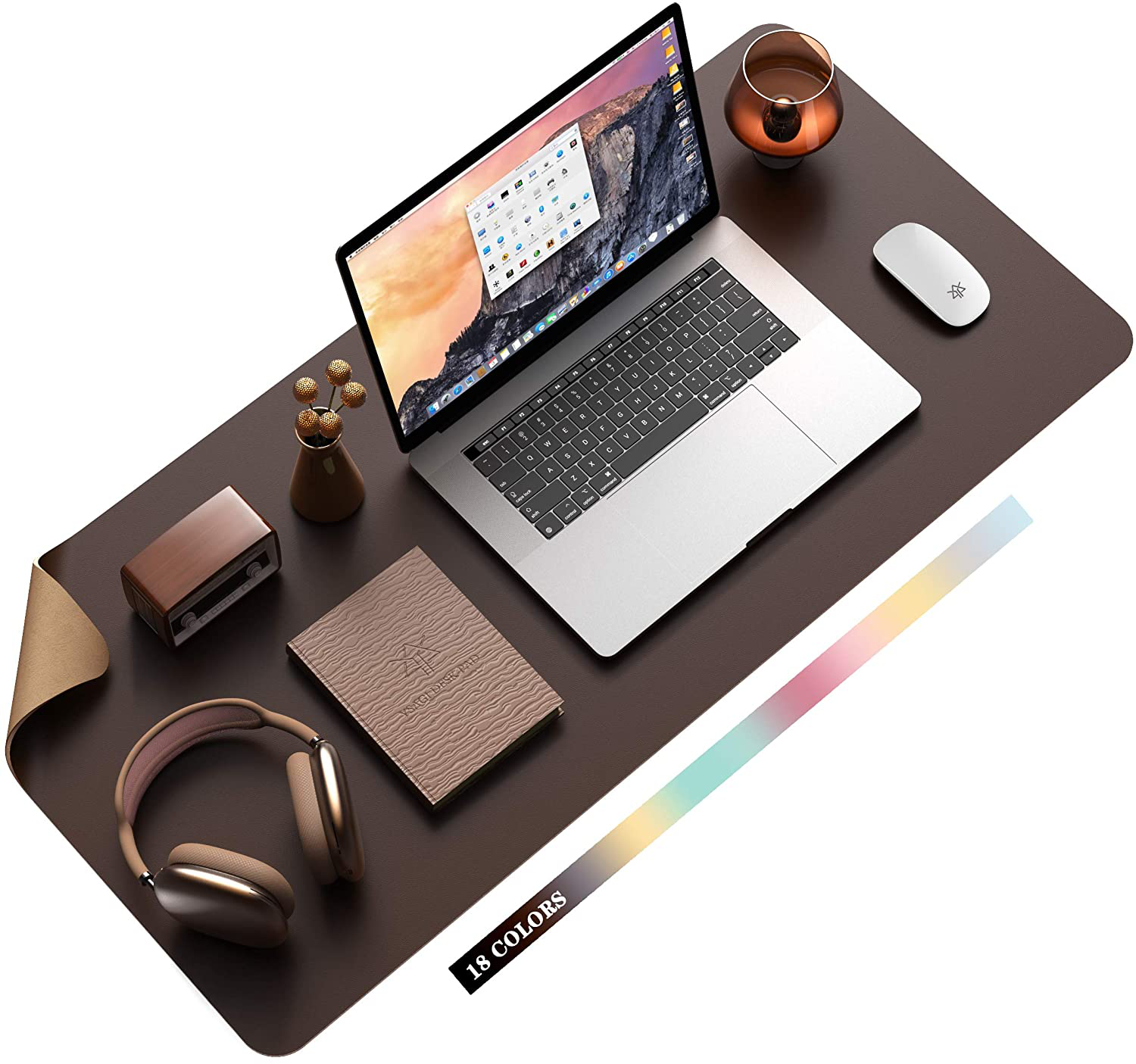 Maliben | Desk Pad Protector Waterproof Non-Slip Leather Office Mouse Mat