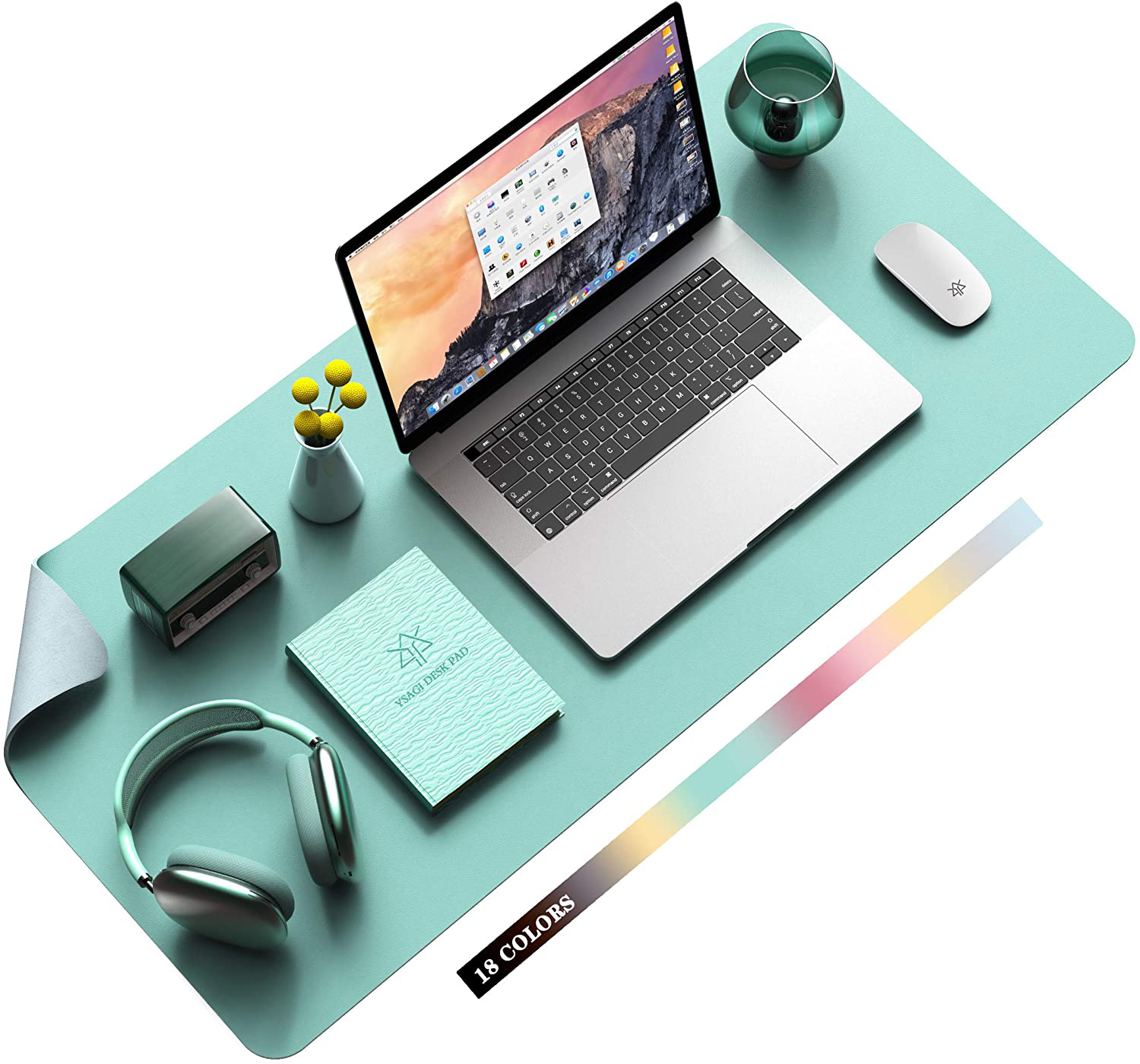 Maliben | Desk Pad Protector Waterproof Non-Slip Leather Office Mouse Mat