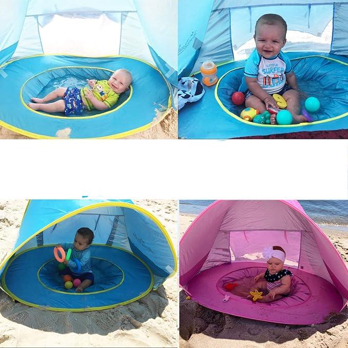 Maliben | Sunfun Tent | Safe Play In The Sun - Play Mat And Tent For Children