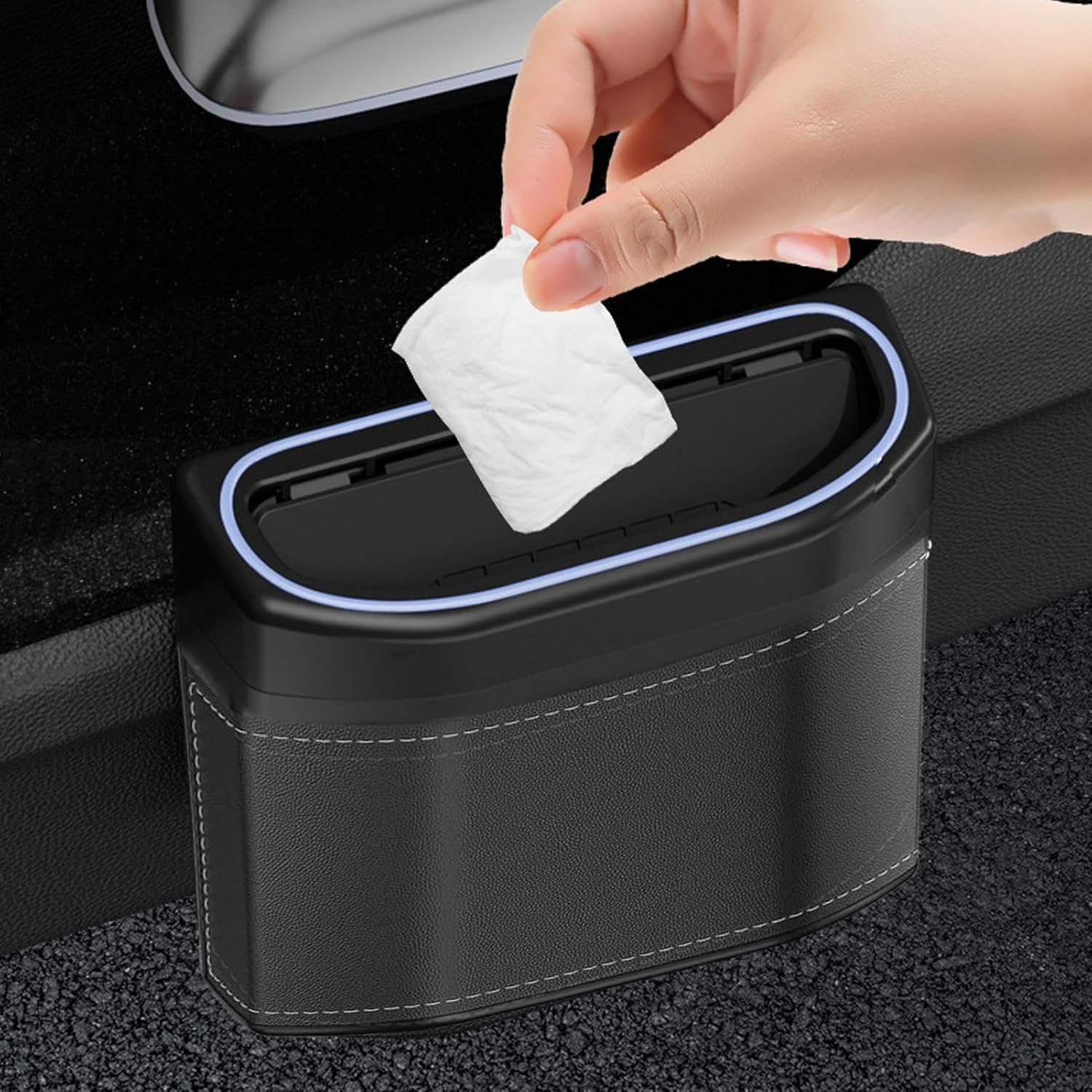 Maliben | Smell-Proof Car Trash Can With Touch Light – Lurevo