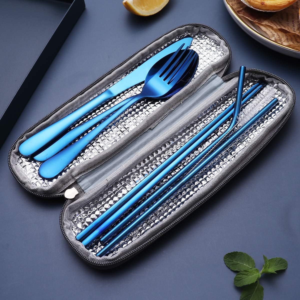 Maliben | Cutlery Set Gocutlery | 4-Piece For On The Go | Stainless Steel & Bpa-Free | With Transport Case