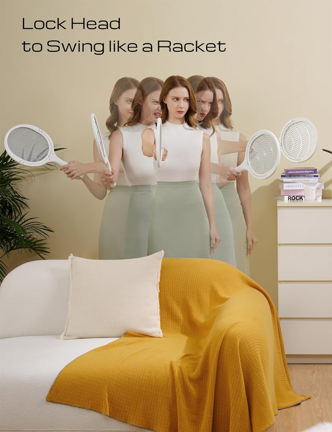 Maliben | Flexible Fly Racket - Rechargeable Electric Fly Swatter