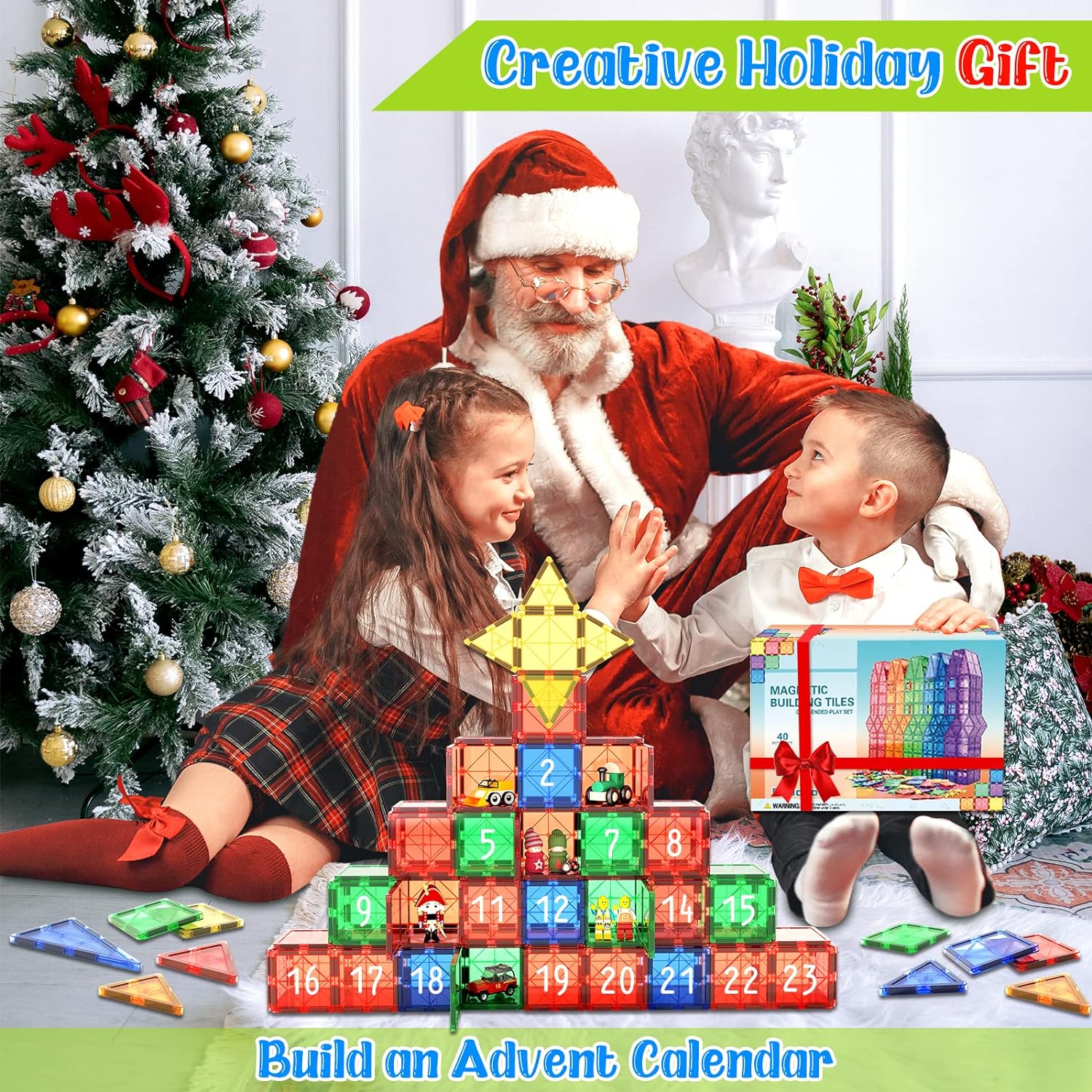 Maliben | Montessori Magnetic Tiles - Discover Endless Building Fun