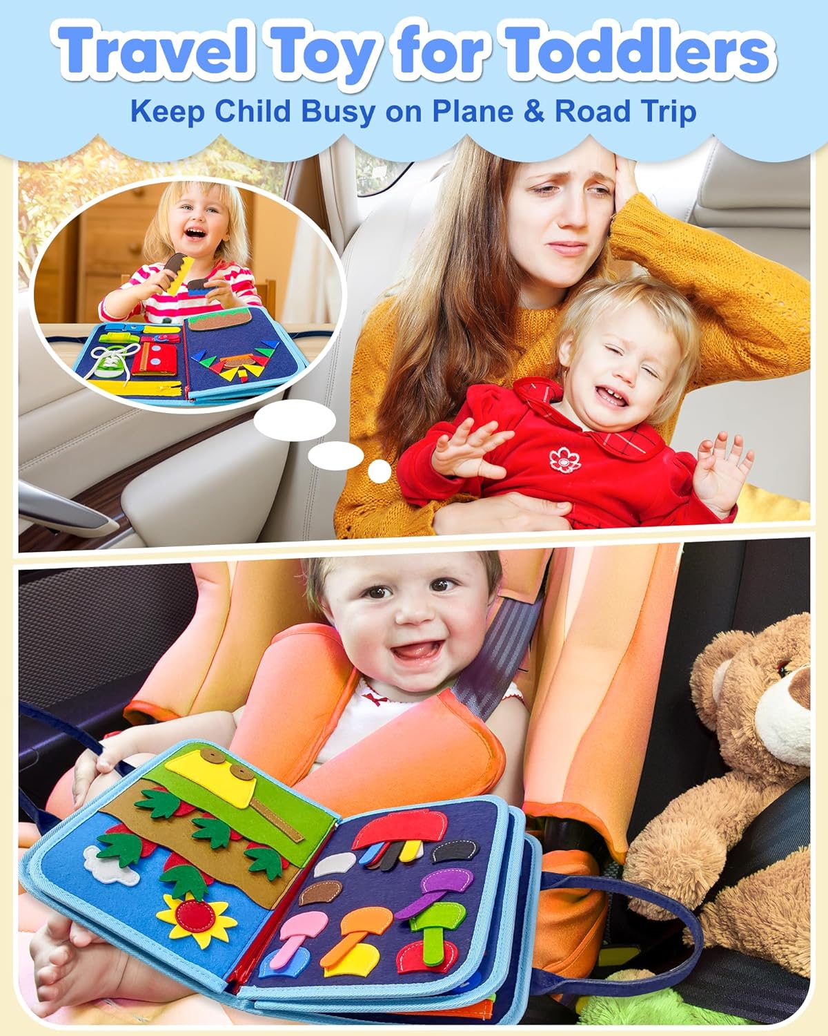 Maliben | Interactive Blue Playboard For Children - Learning Fun For Little Ones