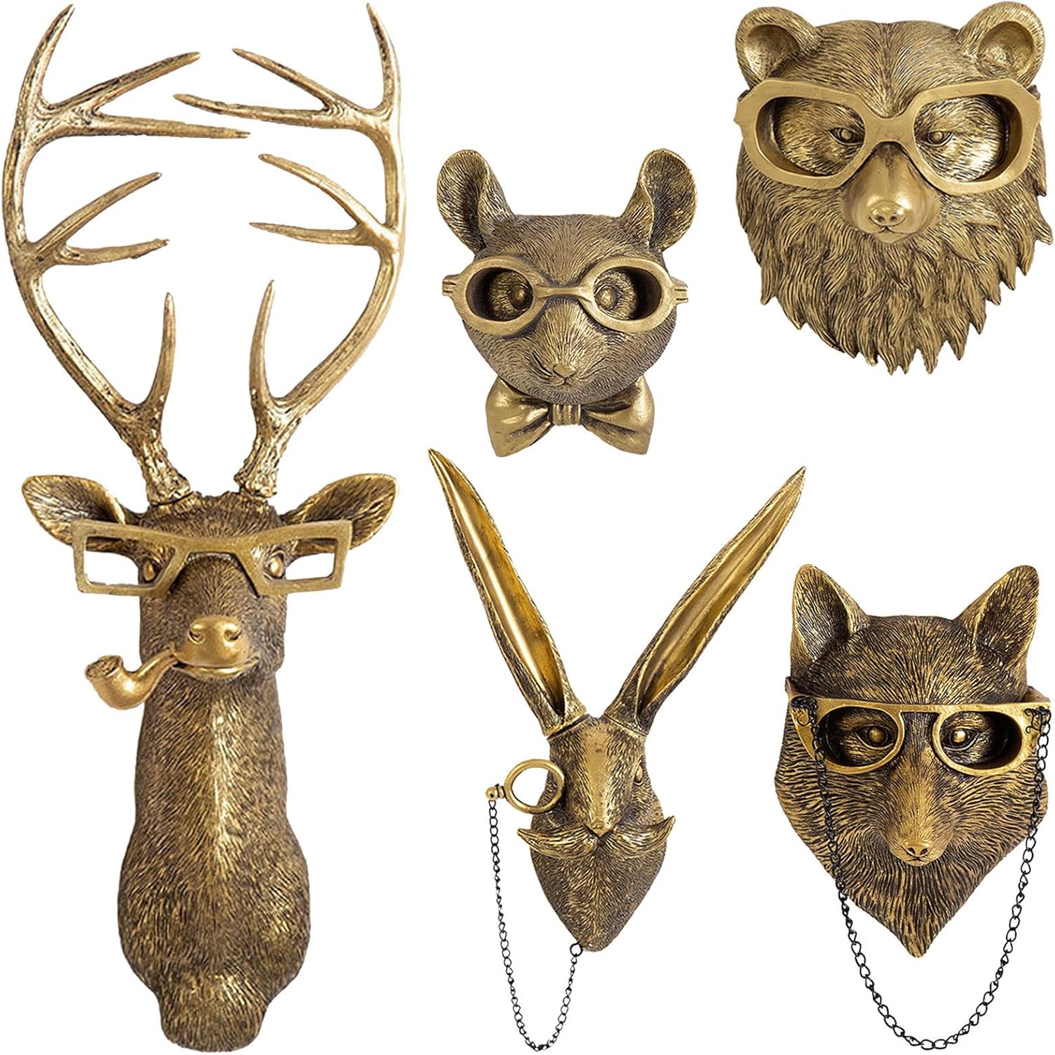 Maliben | Elegant Animal Head Wall Sculptures