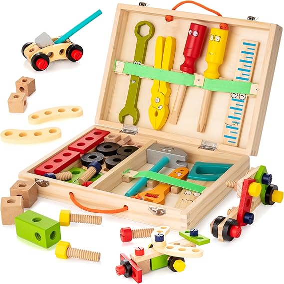 Maliben | Wooden Tool Set - Discover Creative Play Fun For Children