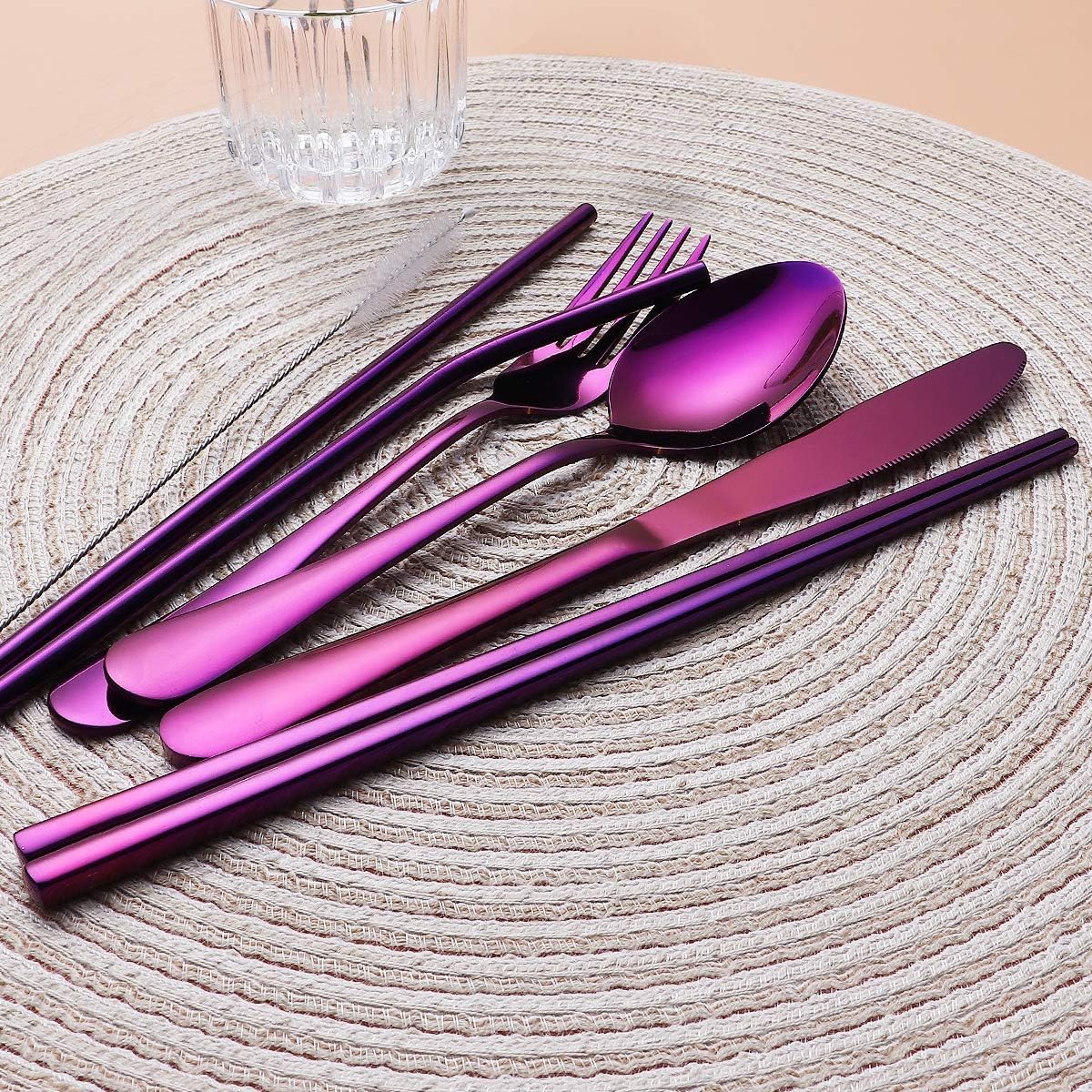 Maliben | Cutlery Set Gocutlery | 4-Piece For On The Go | Stainless Steel & Bpa-Free | With Transport Case
