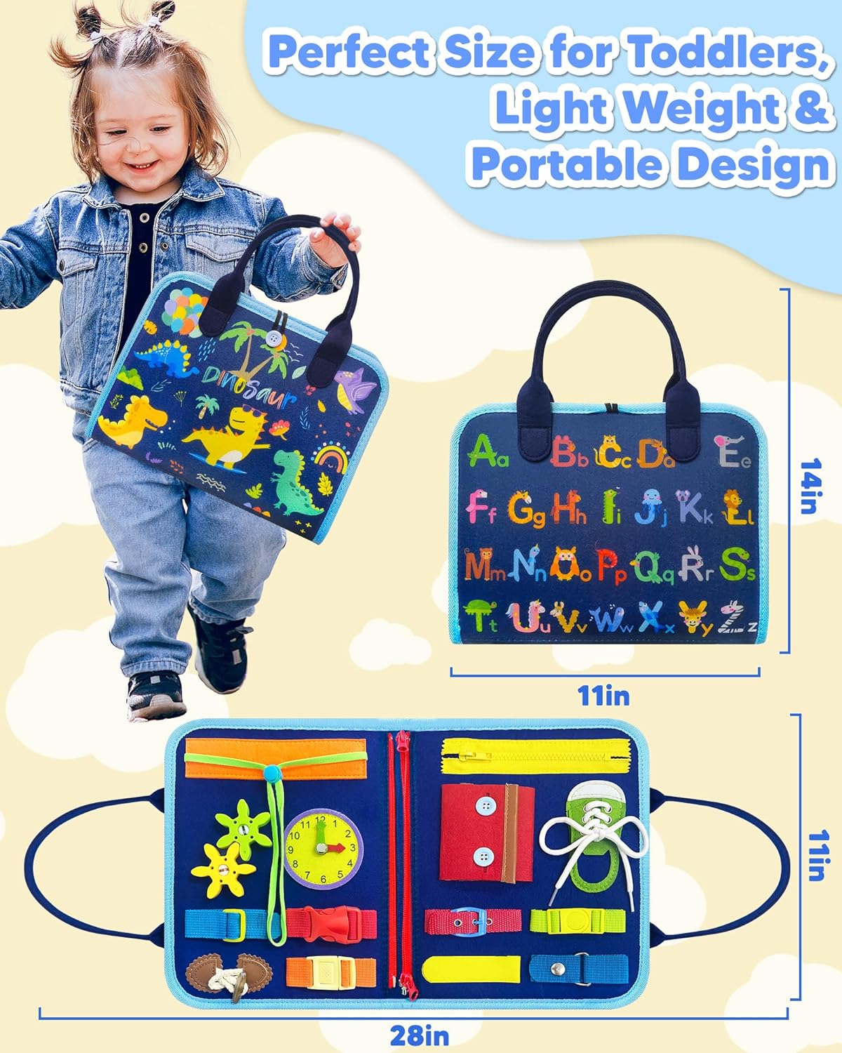 Maliben | Interactive Blue Playboard For Children - Learning Fun For Little Ones