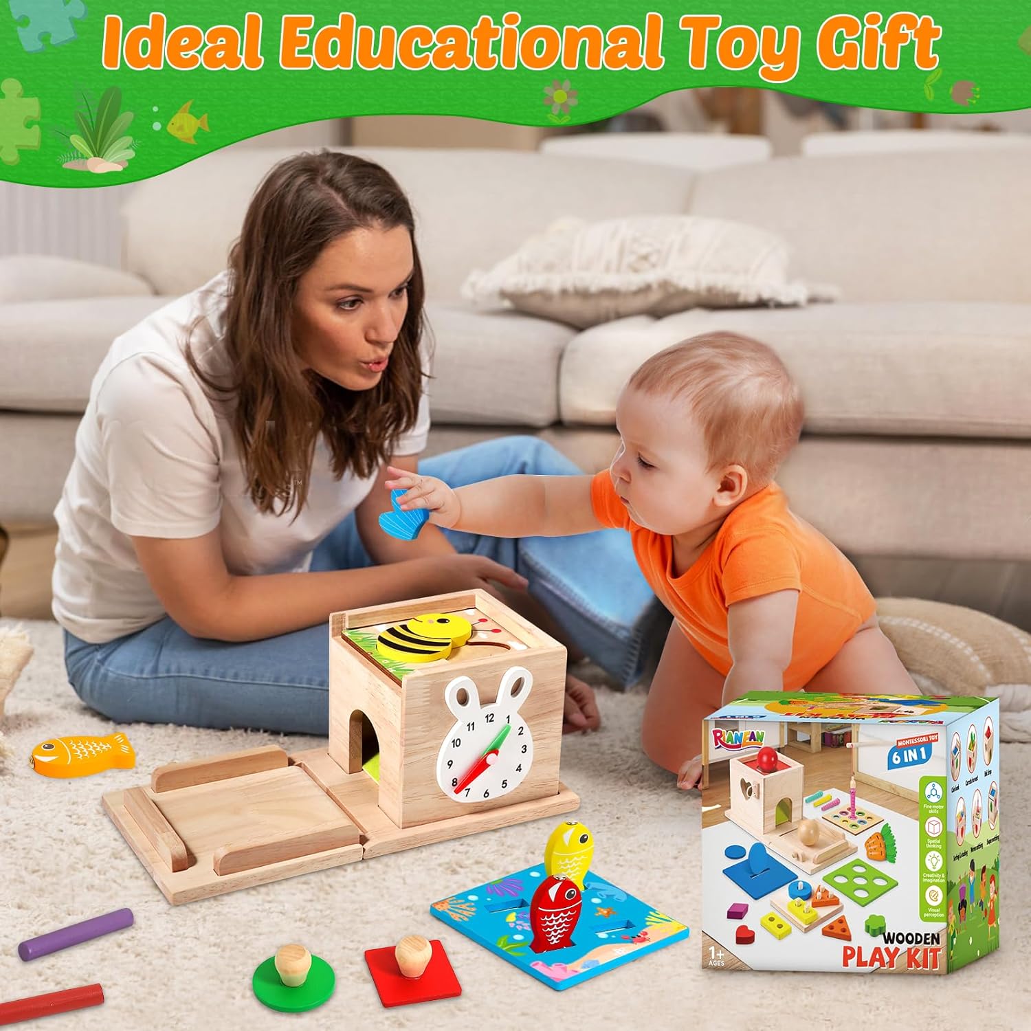 Maliben | Educational Baby Toy Set - Educational Playset For Growing Babies