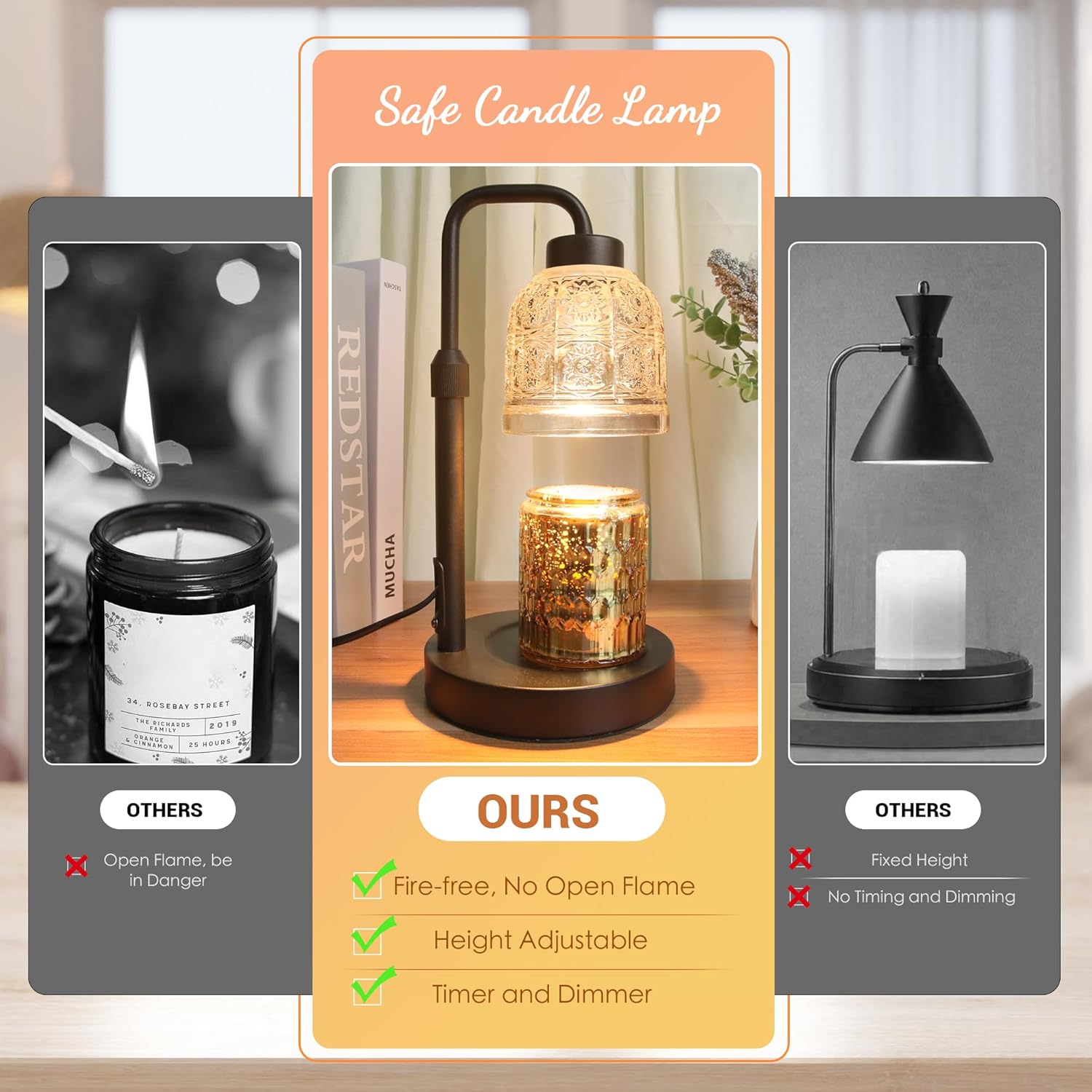 Maliben | Candle Warmer Lamp With Timer