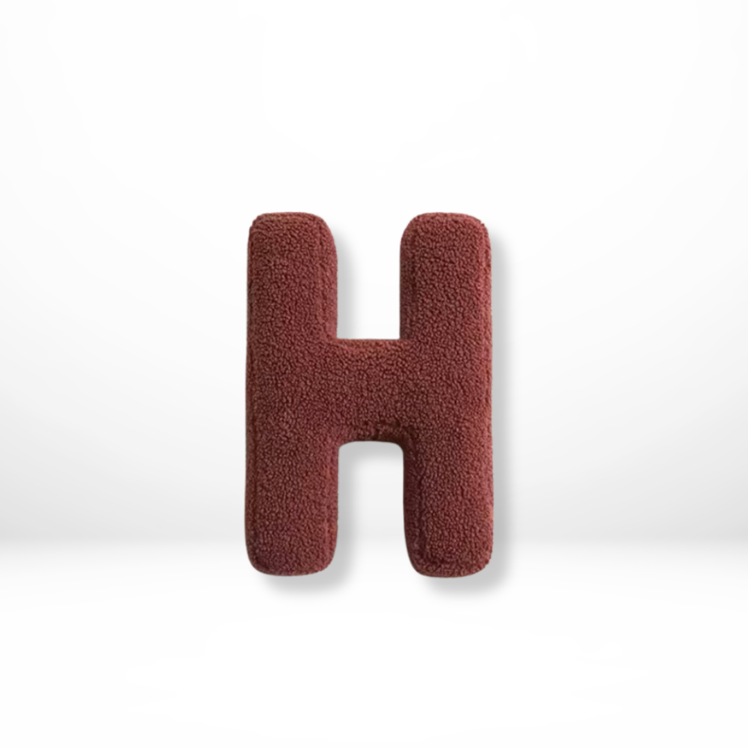 Maliben | Velvet Alphabet Decorative Cushion With Letters A To Z
