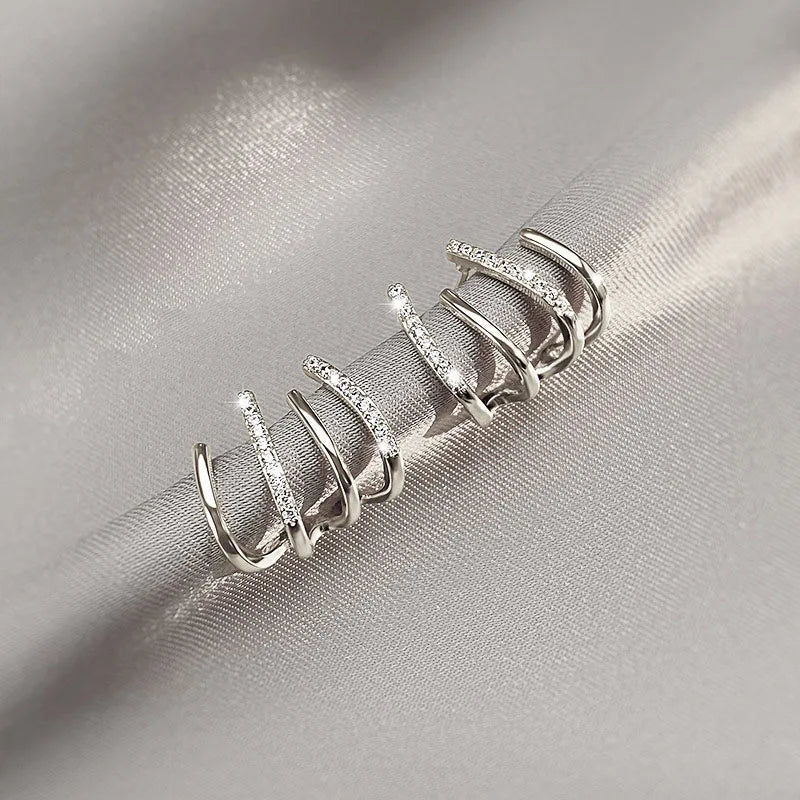 Maliben | Women’S Twist Earrings | Lightweight Statement Jewelry | Hypoallergenic Finish