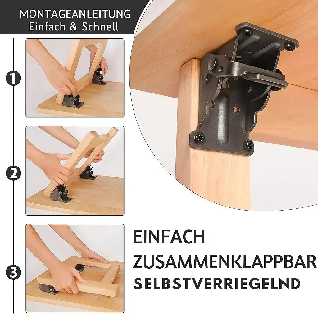 Maliben | Ultrakraft Folding Power — So Secure That Your Table Never Wobbles Again, No Matter How Heavy The Load!
