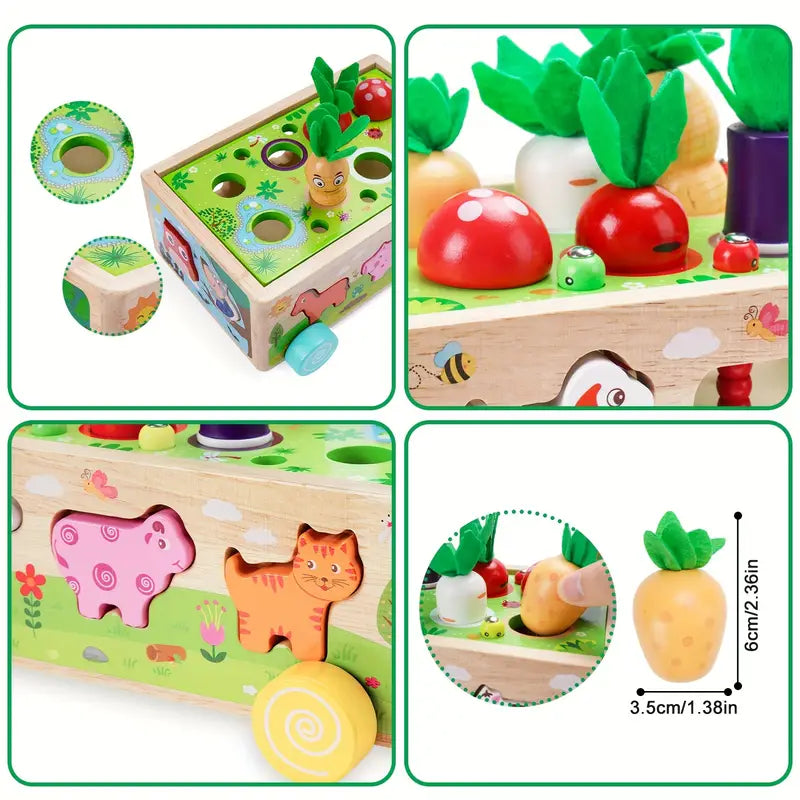 Maliben | Multifunctional Wooden Toy Cube - For Educational Adventures