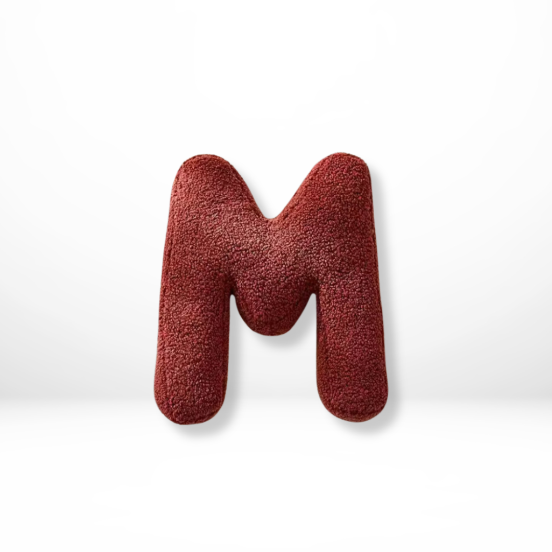 Maliben | Velvet Alphabet Decorative Cushion With Letters A To Z