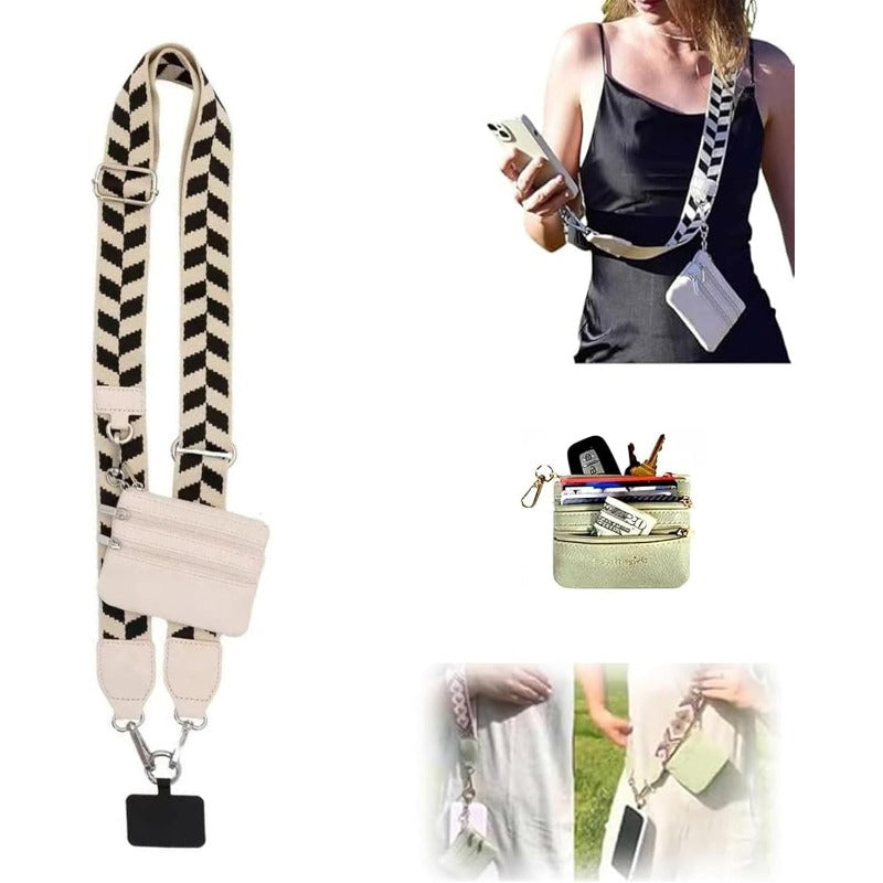 Maliben | Stylish Crossbody Phone Lanyard With Detachable Mini Wallet