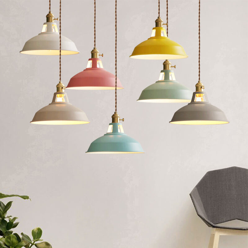 Maliben | Colorful Dimmable Pendant Light Industrial Unique Style