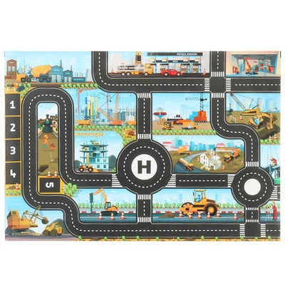 Maliben | Fun On Wheels – Traffic Play Mat For Kids