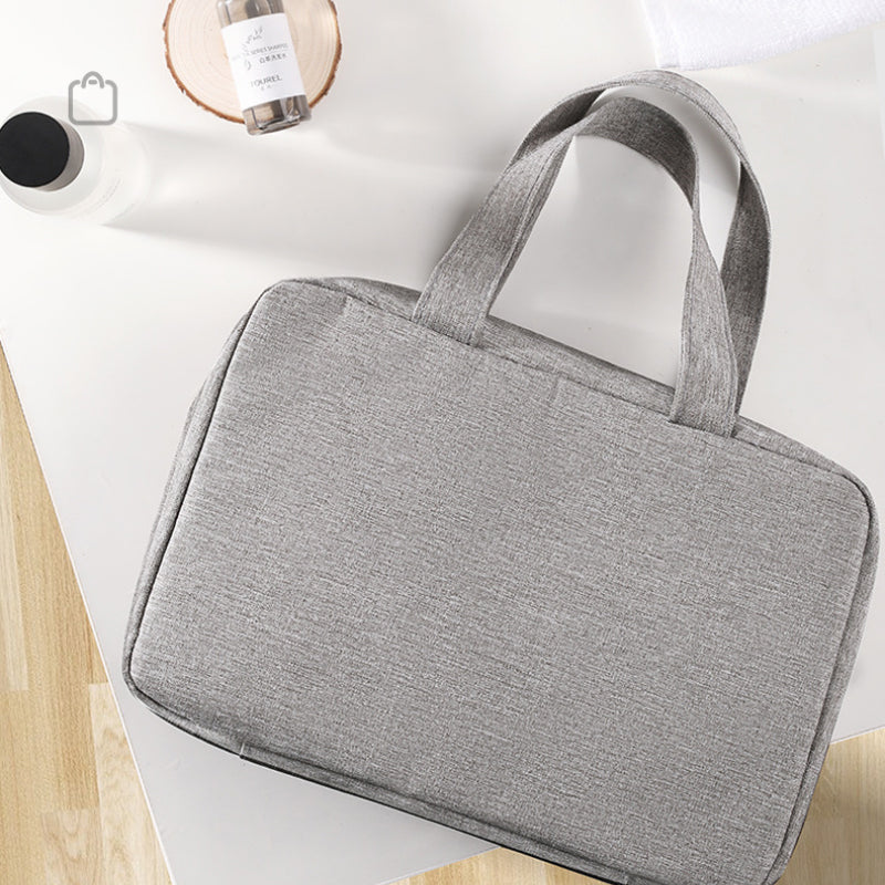 Maliben | Travelique Travel Cosmetic Organizer | Compact & Water-Repellent | With 4 Compartments & 360° Hook | For Women & Men