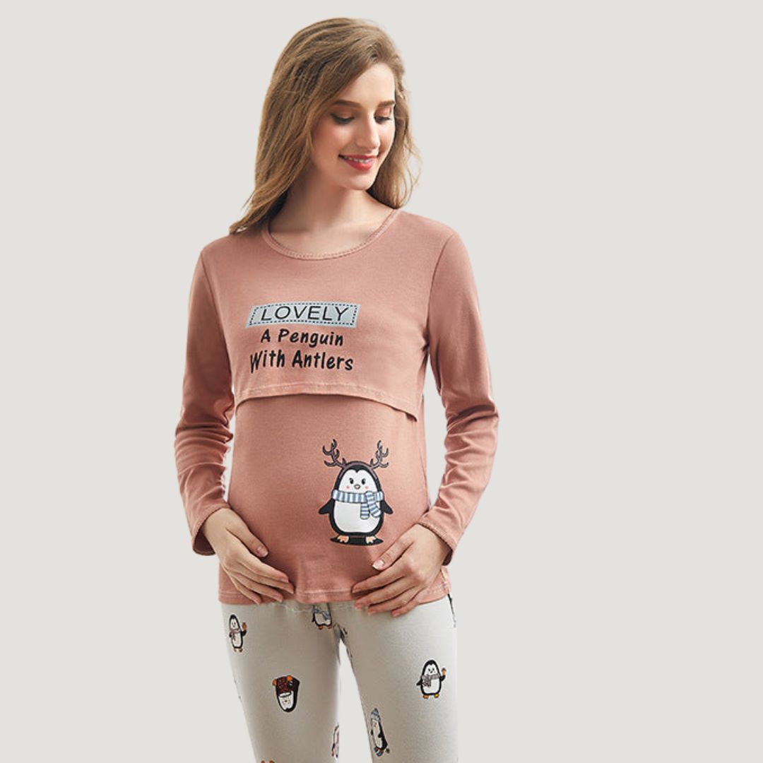 Maliben | Mama's ComFort | Feel Beautiful And Caring - Soft Maternity Dress for Home