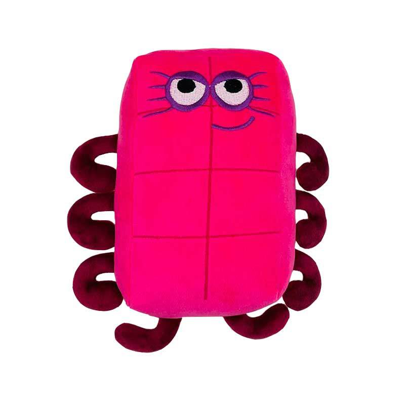 Maliben | Topclean | Leather Blocks Plush Doll - Fun Educational Numbers Toy For Children
