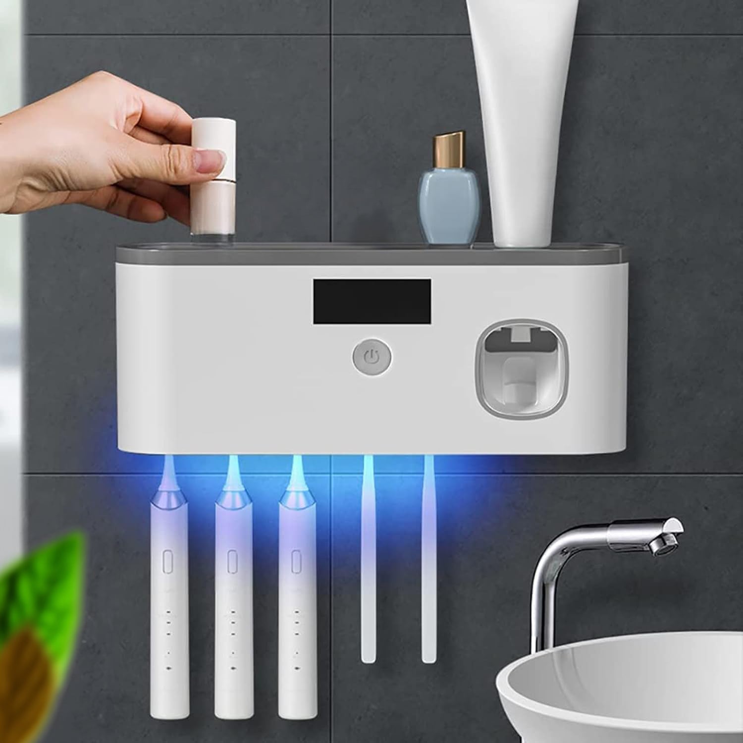 Maliben | Uvshield – Hygienic Toothbrush Holder With Smart Dosing!