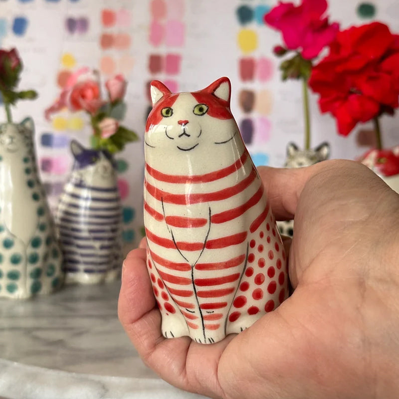 Maliben | Polka Dot Cat Vase