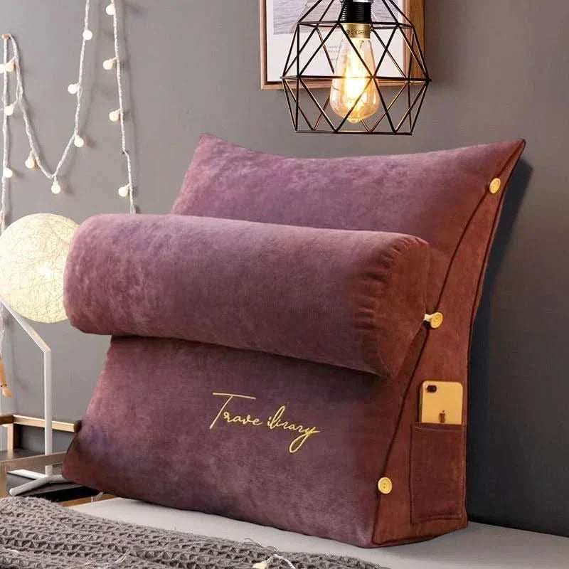Maliben | Wedge Back Support Pillow With Neck Roll