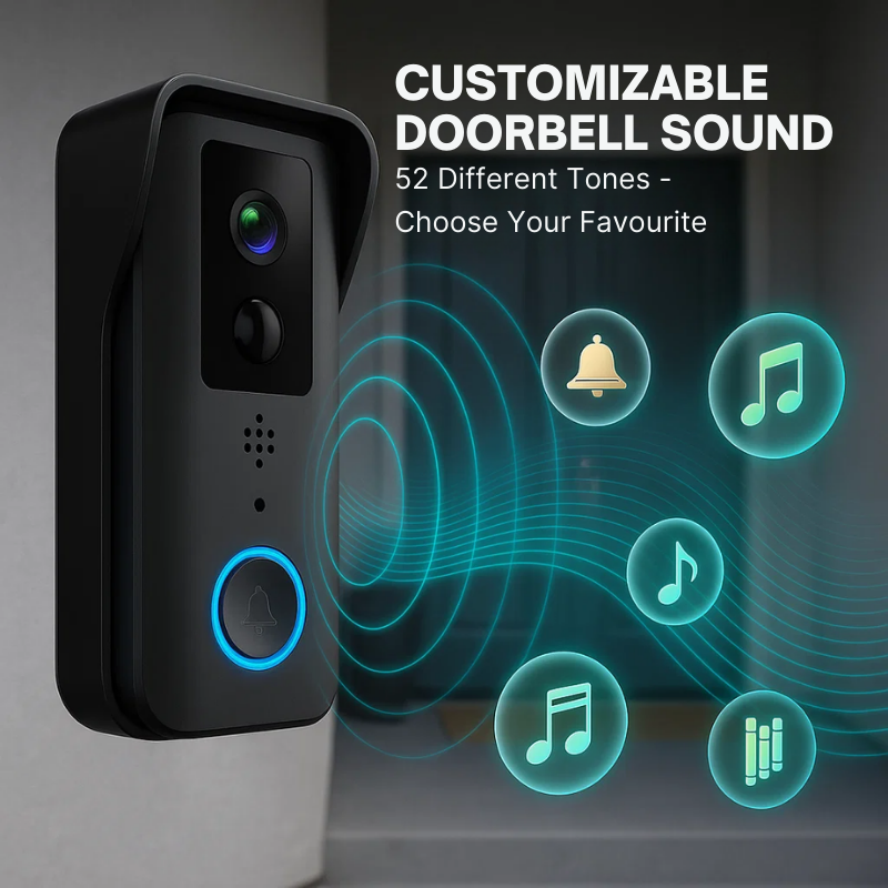 Maliben | Wireless Smart Video Doorbell | No Subscription Needed | High-Definition Camera Doorbell
