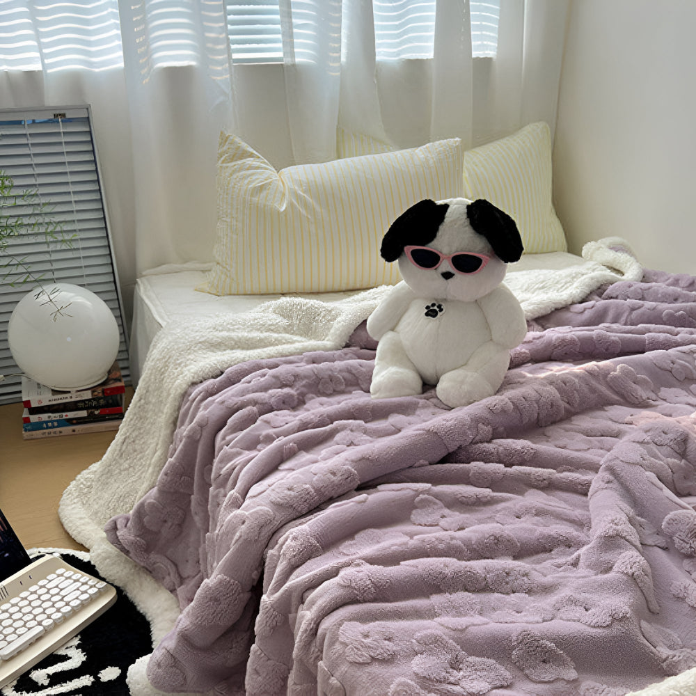 Maliben | Lunavie Cuddle Blanket | Cloud Soft Sherpa Fleece | For Year-Round Comfort | Stylish Design