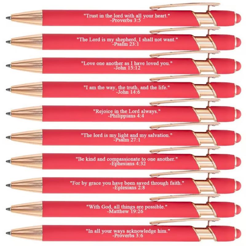 Maliben | ️Premium Comfort Bible Verse Pens – 10 Pcs